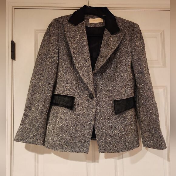 Lavantino 100% wool vintage black and white suit jacket Size 10 - Picture 1 of 5